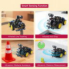 Kit de robot AI para Raspberry Pi 5 con soporte OpenCV Python DIY