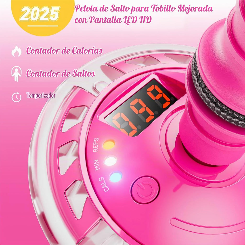 Flooyes Skip Ball para Kids, Ankle Skip Ball Toy con Counter, Timer