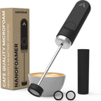Subminimal NanoFoamer V2 Performance Milk Foamer | NUEVA edición modelo | Impermeable, de doble velocidad, acero inoxidable | Leche microespumada en 30 segundos, bebidas de café estilo barista para el