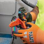 Klein Tools BLS18 Juego de llaves hexagonales, codificadas por color, SAE y métricas, tratadas térmicamente, estilo L, brazo largo y extremo de bola, de 1/16 de pulgada a 3/8 de pulgada y de 1.5 mm a
