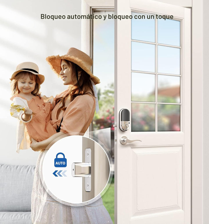 Veise RZ07 Cerradura inteligente de huellas dactilares, cerraduras...