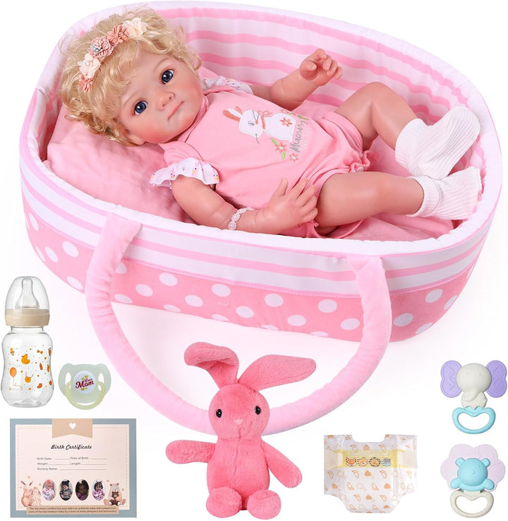 BABESIDE Muñecas Reborn con moisés JUSS001QQWA-TC-88 0128