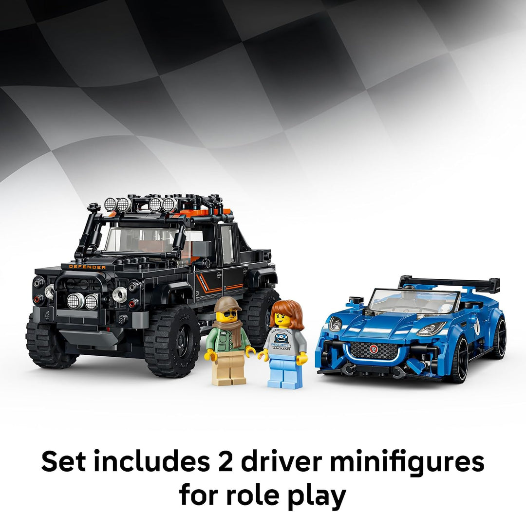 LEGO Speed Champions Proyecto Jaguar 7 y Land Rover Defender 7726...