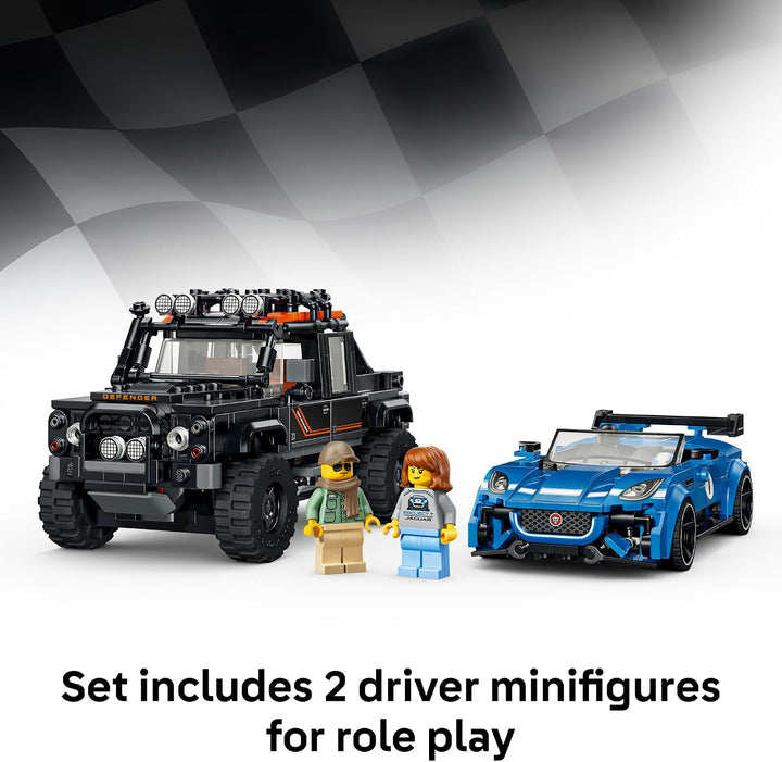 LEGO Speed Champions Proyecto Jaguar 7 y Land Rover Defender 7726...