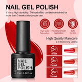Kit de 53 piezas de esmalte de uñas de gel con luz UV y kit de inic...