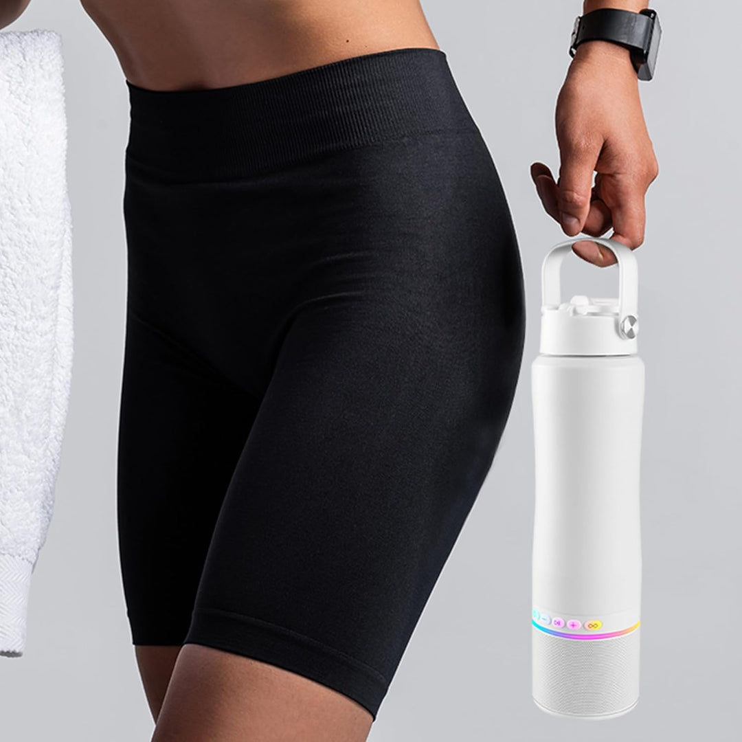 KAKULO Botella de agua con altavoz Bluetooth portátil, botellas de...
