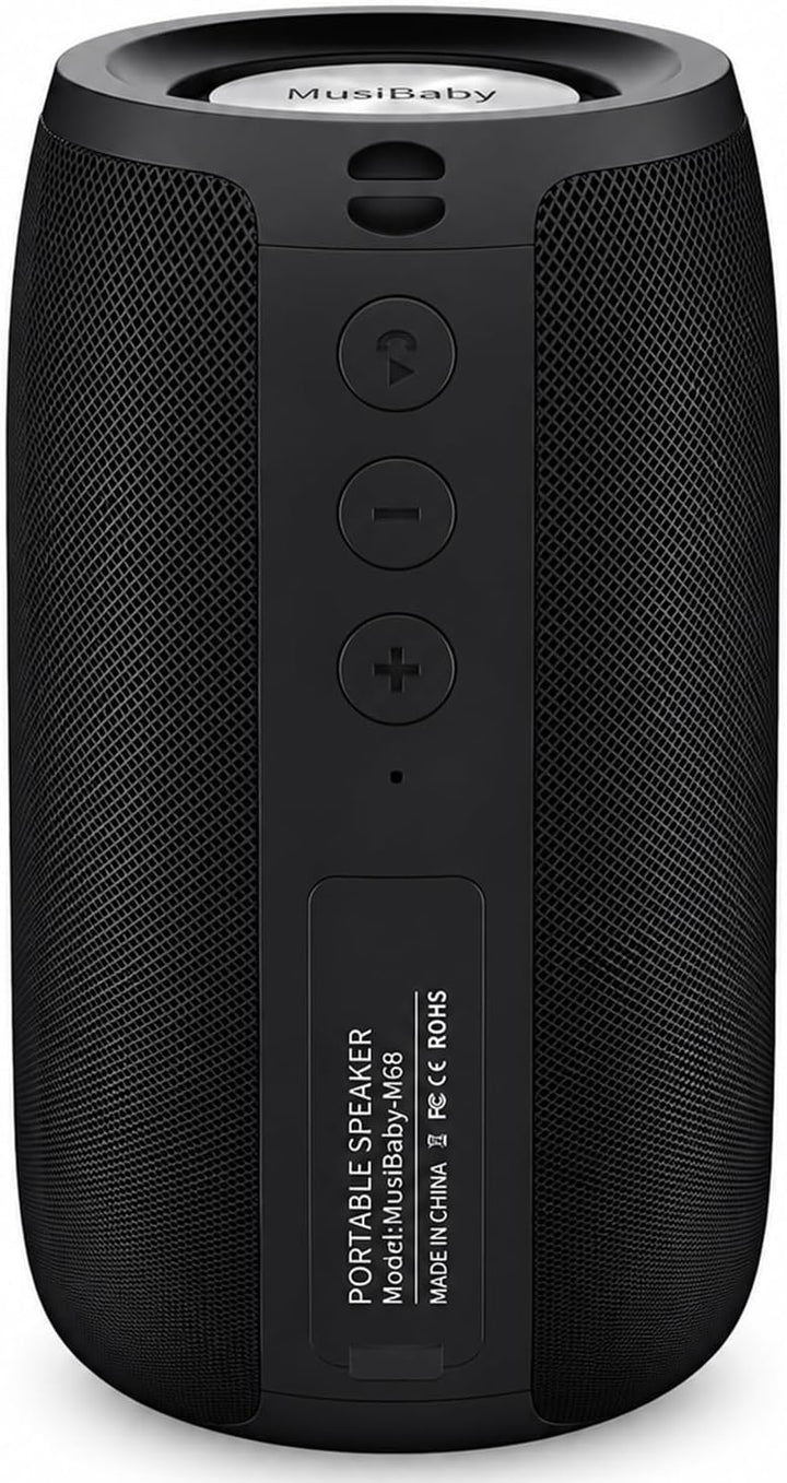MusiBaby M68 - Bocinas Bluetooth portátiles, inalámbricas, impermea...