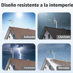 Antena de TV HD satelital Yagi, antena de TV digital al aire libre para