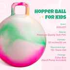 Bola de nubes saltarina, juguetes para saltar para niños, bola hinchable de 22 pulgadas con asa para niños y niñas de 10 años en adelante, juguete saltarín de nubes inflable con bomba