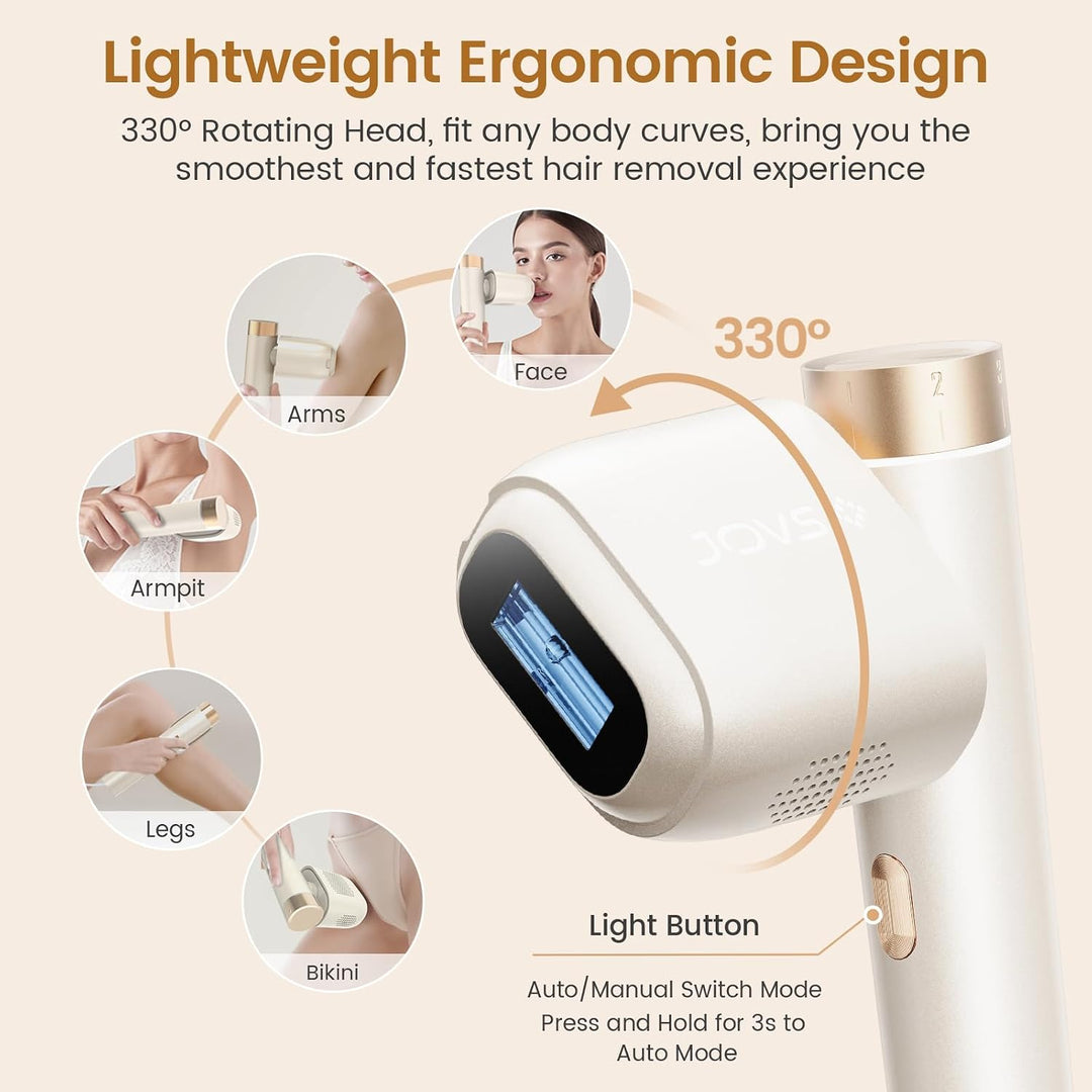 JOVS Depilación láser, depilación IPL para mujeres y hombres, tecno...