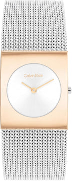 Calvin Klein Mujer CK Pulse - Reloj de 26 mm 2H Quartz - Brazalete de acero inoxidable con malla - Resistencia al agua 30 metros - Estilo minimalista – Moda premium - Regalo para ella