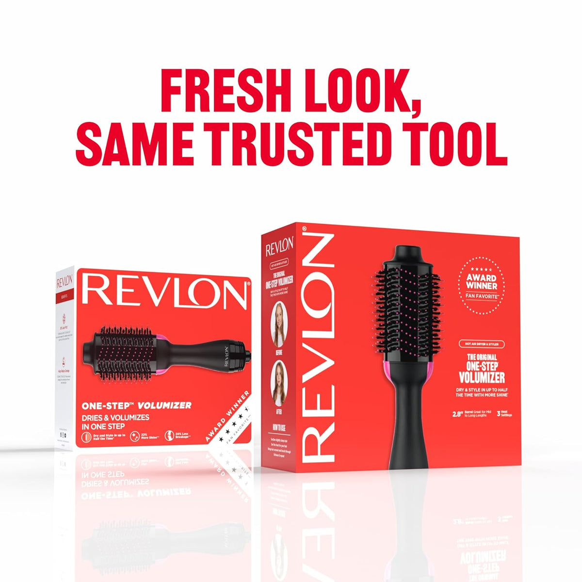 Revlon-Cepillo de aire caliente para secador de cabello y voluminiz...
