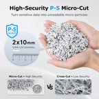BONSEN P-5 de alta seguridad trituradora de papel de micro corte Auto Feed 320 hojas