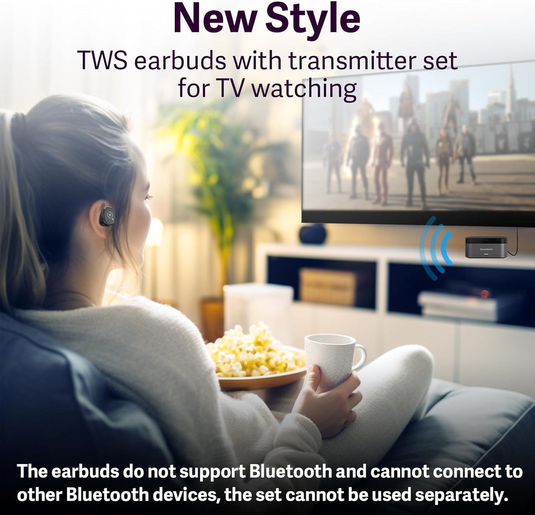 Auriculares inalámbricos para ver la televisión y escuchar