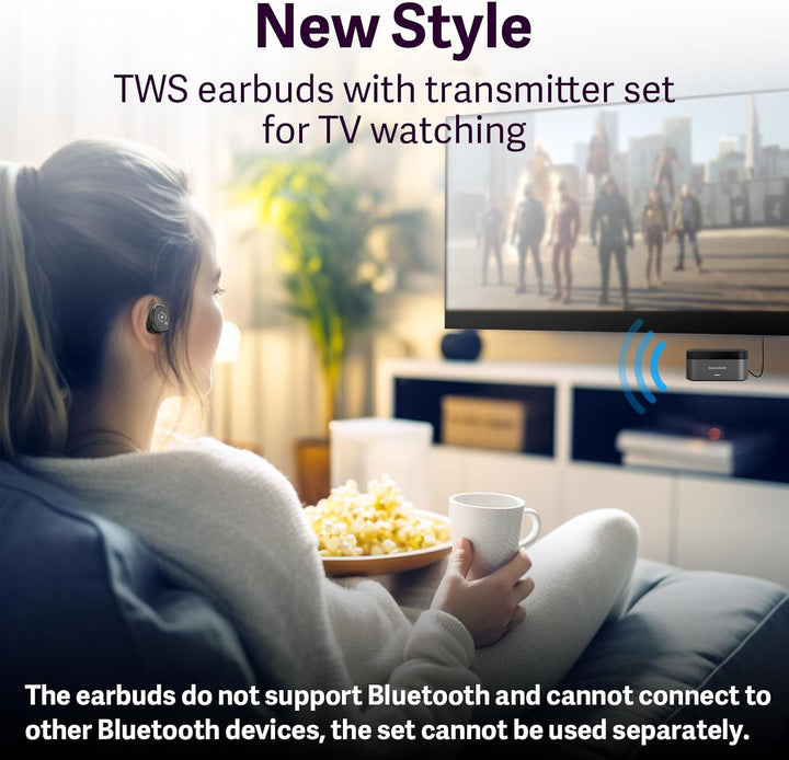 Auriculares inalámbricos para ver la televisión y escuchar
