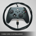 Controlador con Cable PowerA para Xbox Series X|S - Negro, gamepad, controlador de videojuegos con cable, controlador para juegos, funciona con Xbox One y Windows 10/11