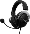 HyperX CloudX, auriculares oficiales para juegos con licencia de Xbox, compatibles con Xbox One y Series X|S, almohadillas de espuma viscoelástica, micrófono desmontable con cancelación de ruido, controles de audio en línea, negro/plateado
