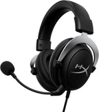 HyperX CloudX, auriculares oficiales para juegos con licencia de Xbox, compatibles con Xbox One y Series X|S, almohadillas de espuma viscoelástica, micrófono desmontable con cancelación de ruido, controles de audio en línea, negro/plateado
