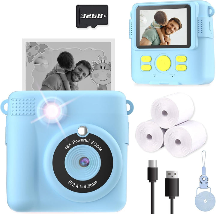 ESOXOFFORE Cámara de impresión instantánea para niños, regalos de c...