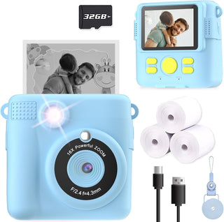 ESOXOFFORE Cámara de impresión instantánea para niños, regalos de c...