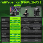 Fosmon Carga rápida para estación de carga de controlador Xbox, negro