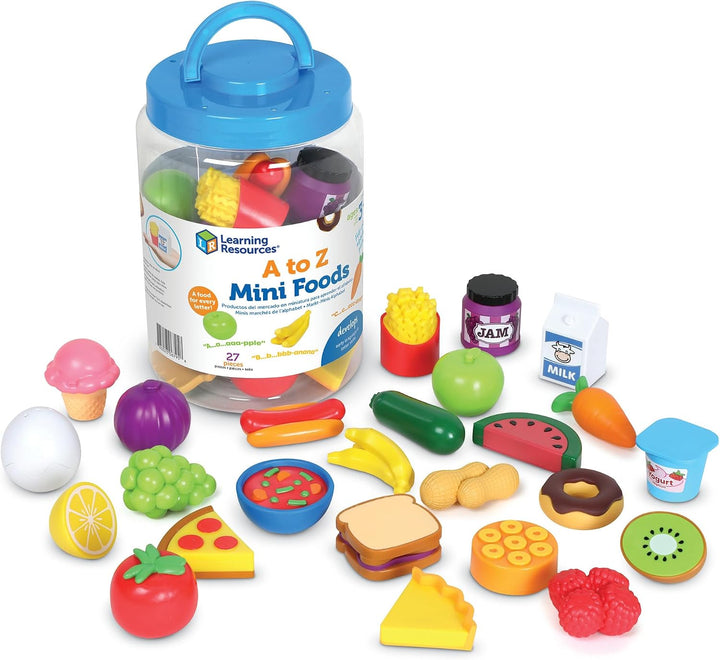 Learning Resources Mini alimentos de la A a la Z, accesorios de coc...