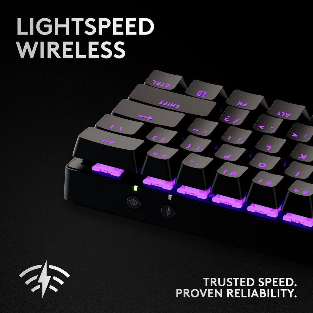 Logitech G PRO X 60 Lightspeed - Teclado inalámbrico para juegos, u...