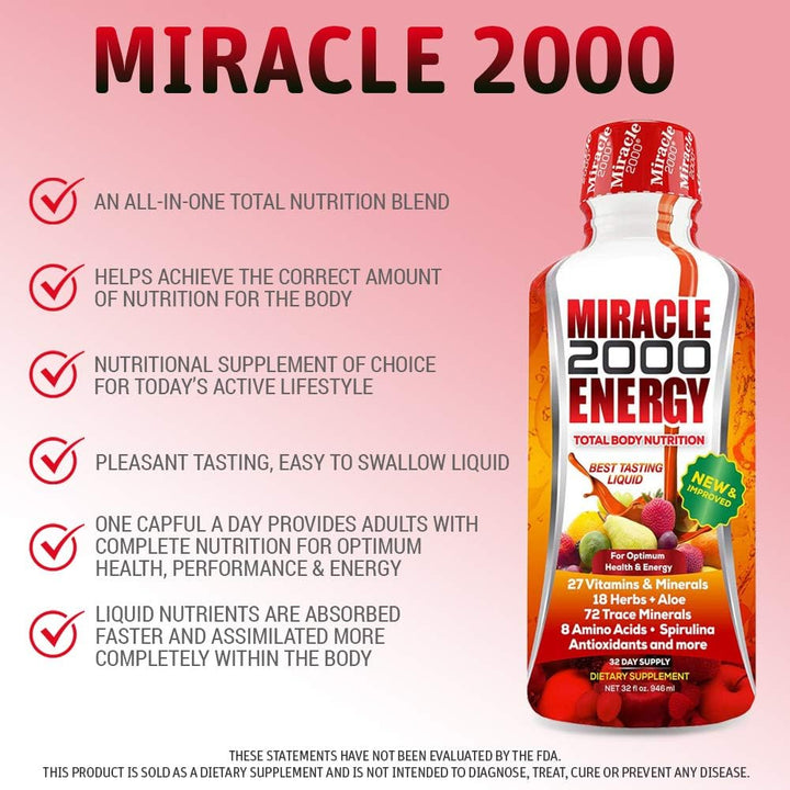 Century Systems - Miracle 2000, suplemento multivitamínico líquido...