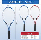 4 raquetas de tenis recreativas