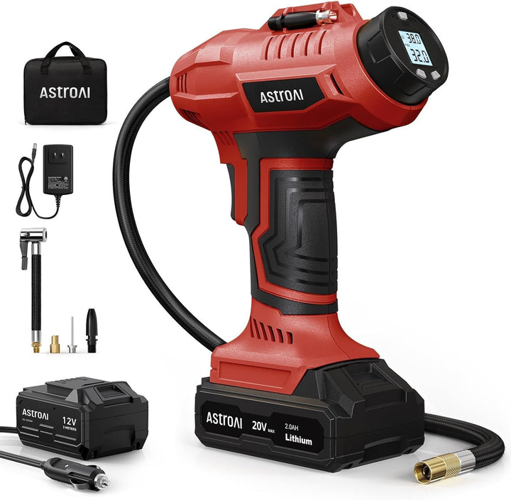 AstroAI C2 Inflador de Neumáticos Inalámbrico Compresor de Aire 20V...