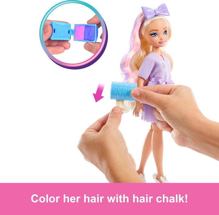 Muñeca de moda Barbie Dream GET Ready Malibu con cabello estilizado...