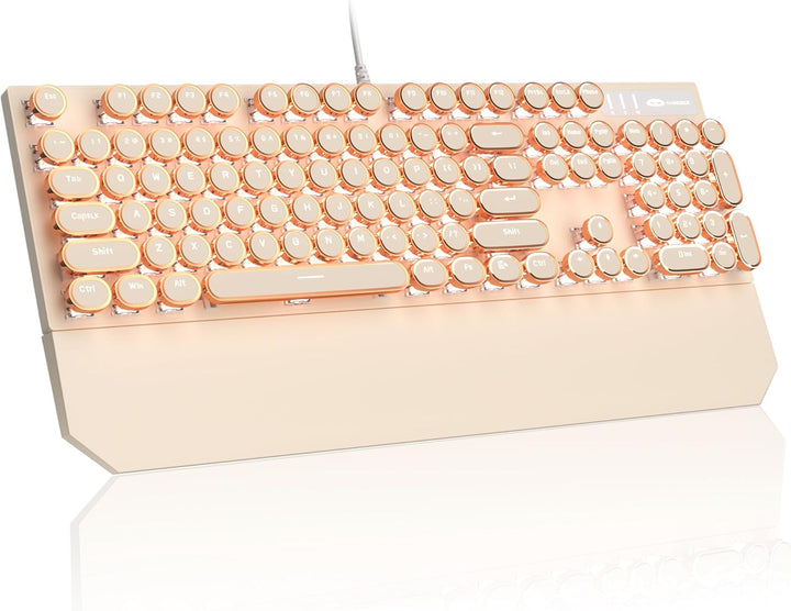 MageGee - Teclado mecánico tipo máquina de escribir para juegos ret...