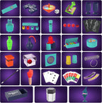 Kit mágico – 208 trucos de magia para niños de 6 a 8 años, juego de magia con manual y video para principiantes y niños, regalos de Navidad, Halloween, cumpleaños, juguetes para edades de 6, 7, 8, 9, 10, 11, 12 años