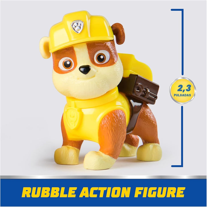 PAW Patrol, juguete de bulldozer de Rubble con figura de acción col...