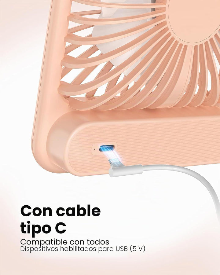 Koonie - Ventilador de escritorio USB, ventilador pequeño ultra sil...