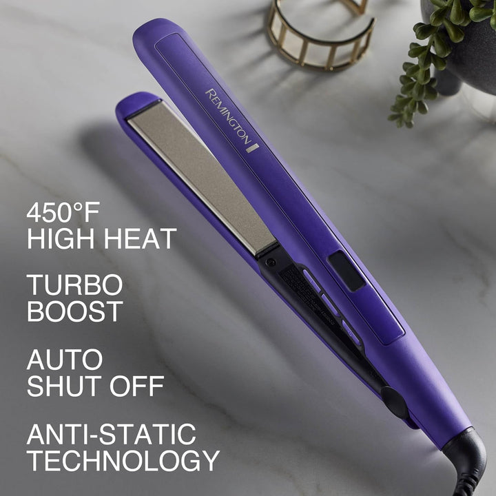 Remington Plancha plana de 1 pulgada, alisador de pelo con tecnolog...