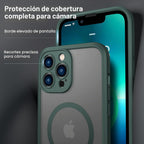ImpactStrong Protector Magnético Diseñado para Funda iPhone 13 Pro Max [Protección de Cámara] [Probado contra Caídas de Grado Militar] [Compatible con MagSafe] Funda de Teléfono Delgada Translúcida