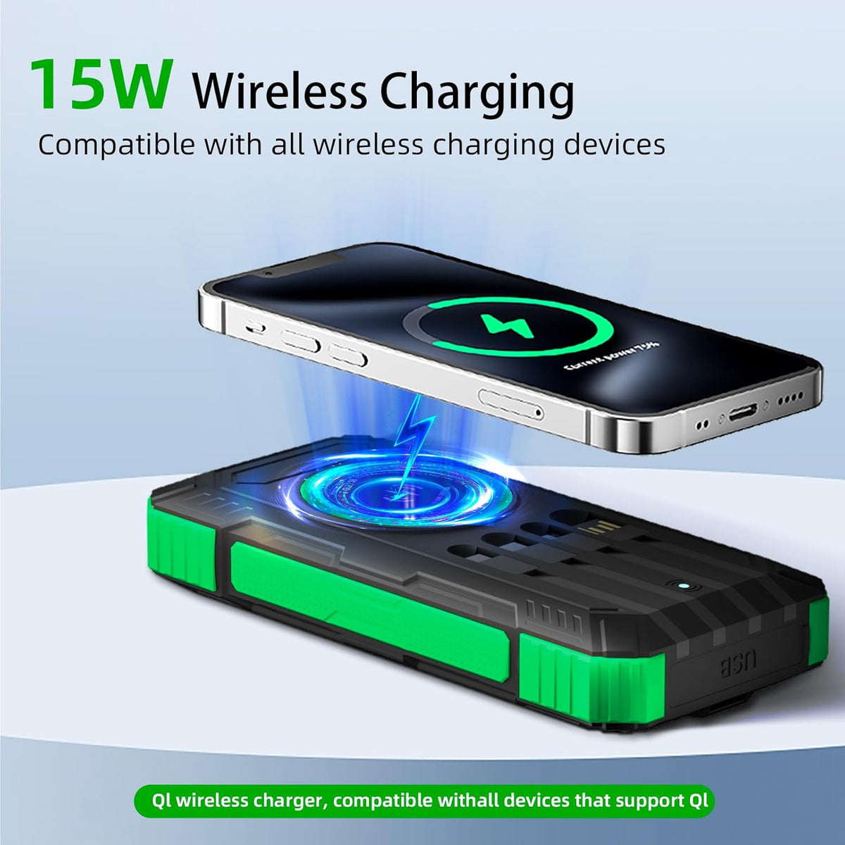 YOLOSKS Cargador Solar Power Bank 49800mAh Cargador de Teléfono Por...