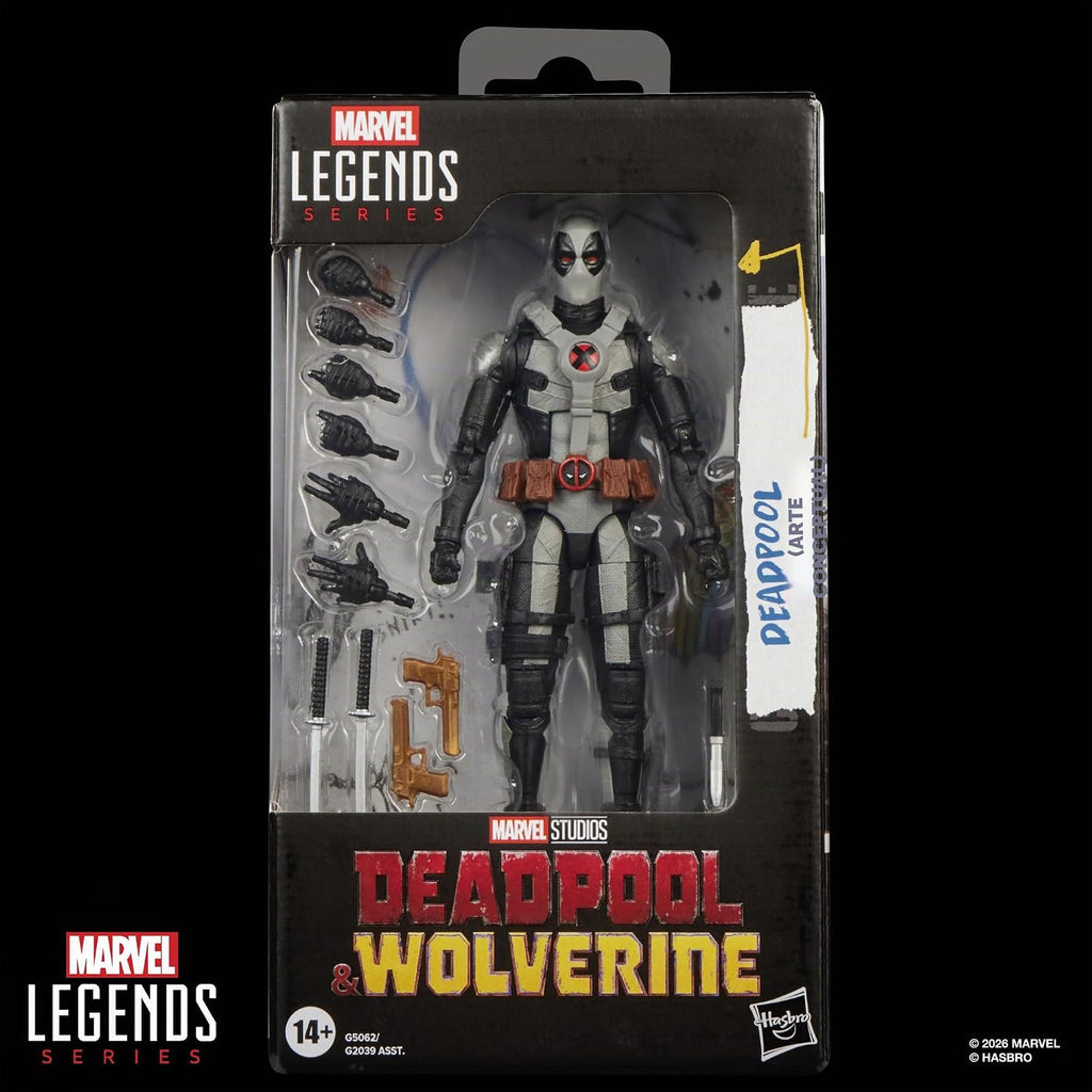 Marvel Figura de acción de Deadpool (arte conceptual) de la serie Legends