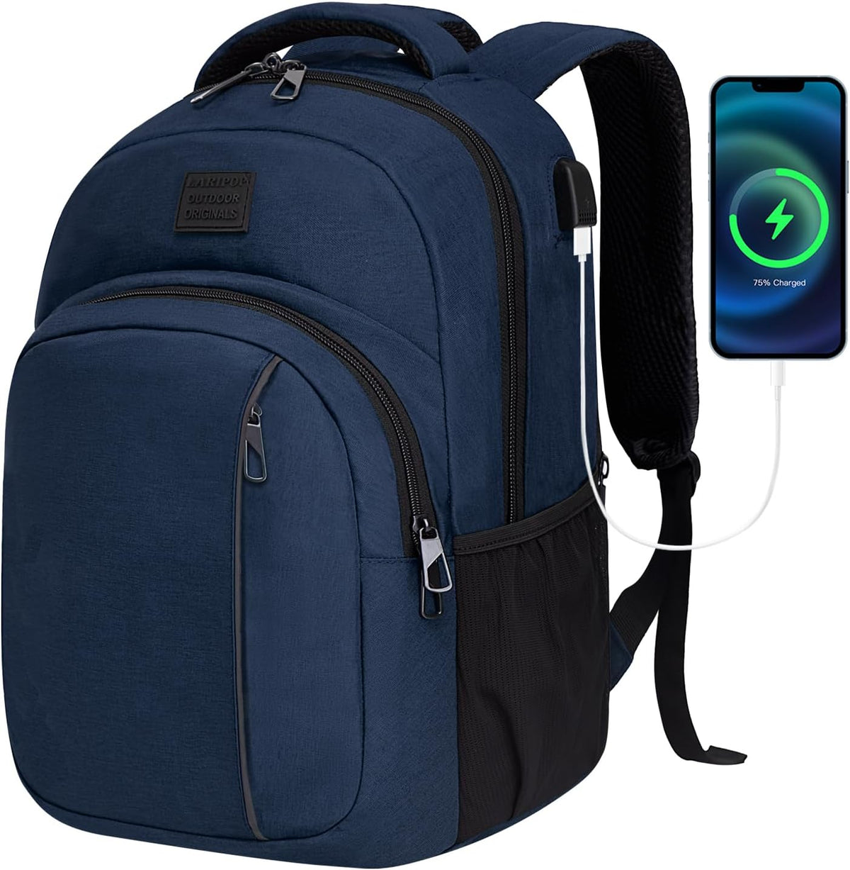 LARIPOP Mochila para laptop de viaje, mochila para portátil de 15.6...