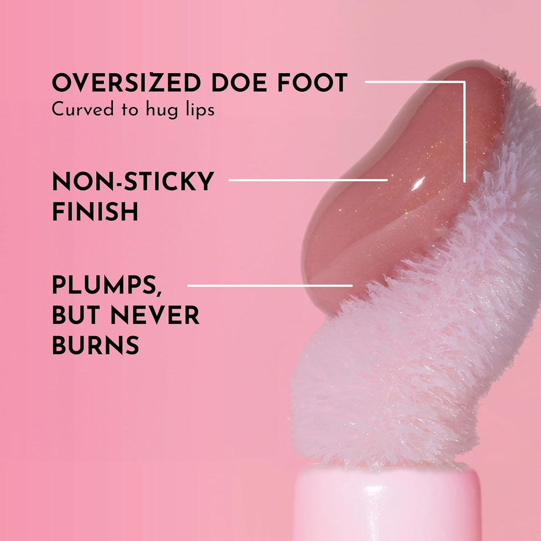 Brillo labial voluminizador Lawless para mujeres Forget The Filler,...