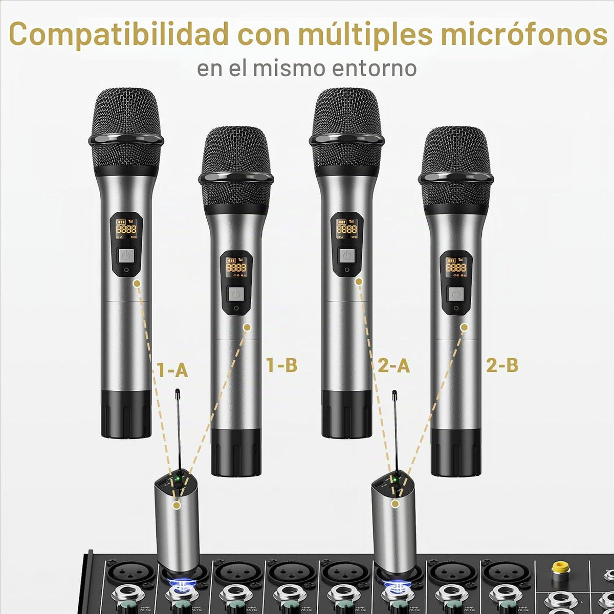 Micrófonos inalámbricos TONOR, micrófono de karaoke UHF