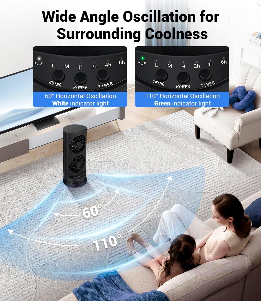 Ventiladores de torre personales de refrigeración que soplan aire f...