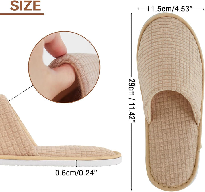 QatmMkt - 10 pares de pantuflas desechables unisex para invitados,...