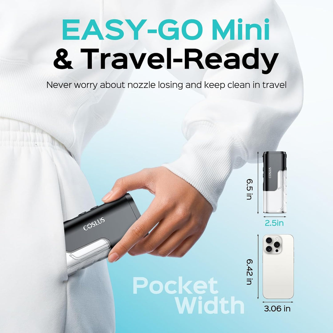COSLUS Mini irrigador de agua para viajes: diseño compacto portátil...