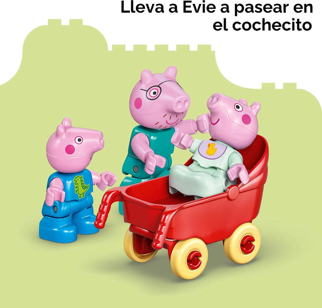 LEGO DUPLO Peppa Pig Family House - Juguete de construcción para ni...