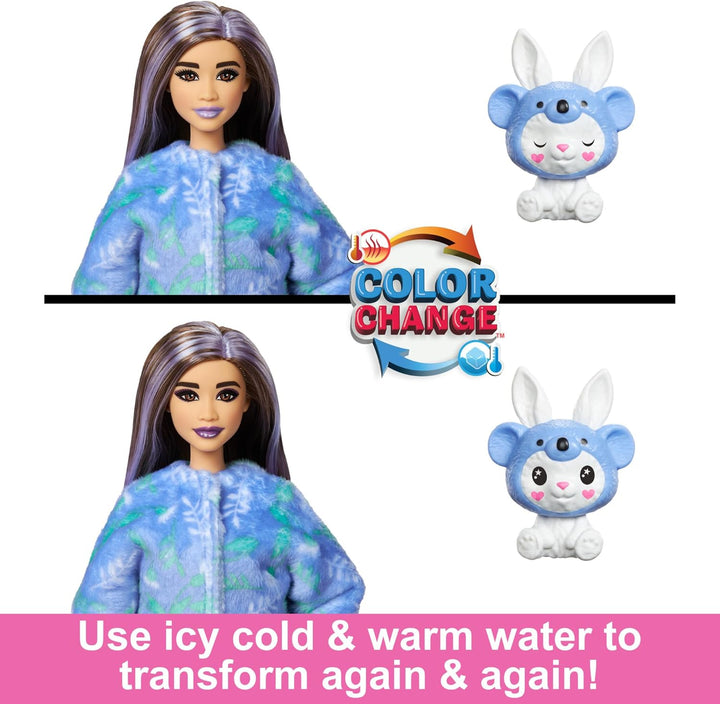 Muñeca Barbie Cutie Reveal y Accesorios con Disfraz de Animal y 10...