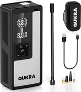 QUIKRA Inflador de neumáticos P009 Compresor de aire portátil, bomb...