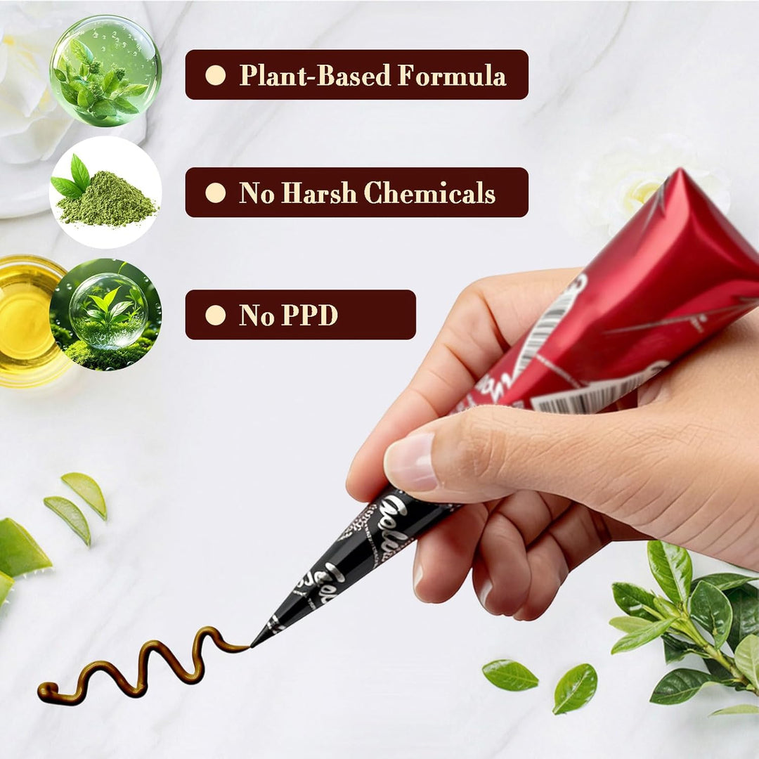 Kit de tatuaje temporal de arte corporal con 20 plantillas reutiliz...