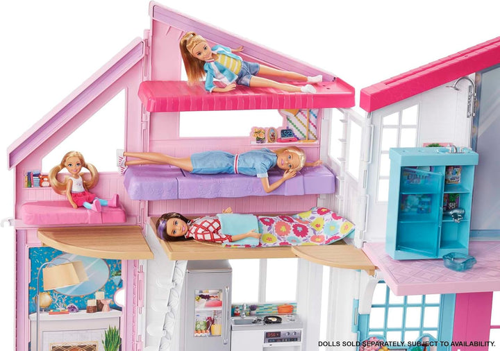 Set de Juego de Casa de Muñecas Barbie, Casa Malibu con más de 25 M...